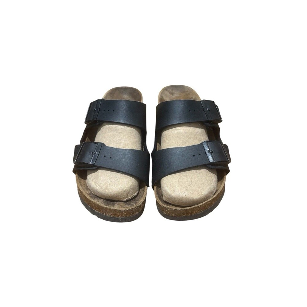 Birkenstock Arizona Birko-Flor Black Sandals Size 40 EU 9-9.5 US